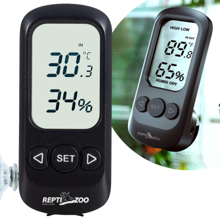 Repti-Zoo Digital Alarm Thermometer Hygrometer | Idealny do terrarium