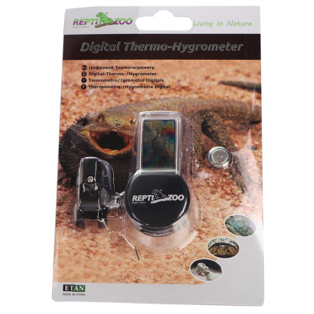 Termometr i higrometr Repti-Zoo LCD wodoszczelny IPX4 do terrarium
