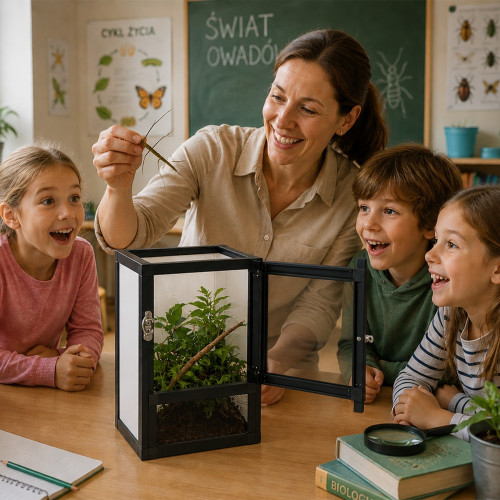 Terrarium siatkowe Terrario Nexframe A-Line 20x20x30 cm aluminiowe