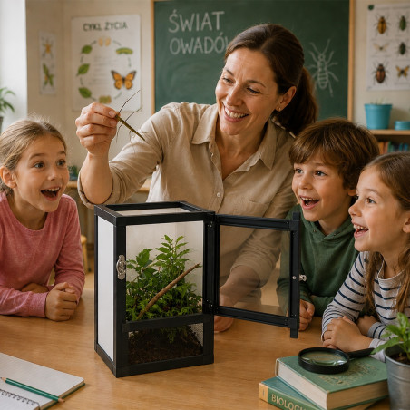 Terrarium siatkowe Terrario Nexframe A-Line 20x20x30 cm aluminiowe