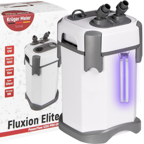 Kruger Meier Fluxion Elite 1200 UVC PRO - Krystaliczna woda w akwarium 100-250 l