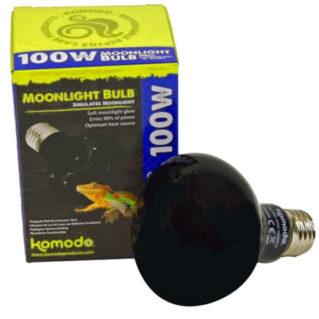 Komodo Moonlight 75W - nocna żarówka grzewcza | Bezpieczne ciepło dla gadów