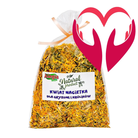 Alegia kwiat nagietka 60g - Naturalny, smakowity dodatek dla gryzoni