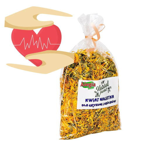 Alegia kwiat nagietka 60g - Naturalny, smakowity dodatek dla gryzoni