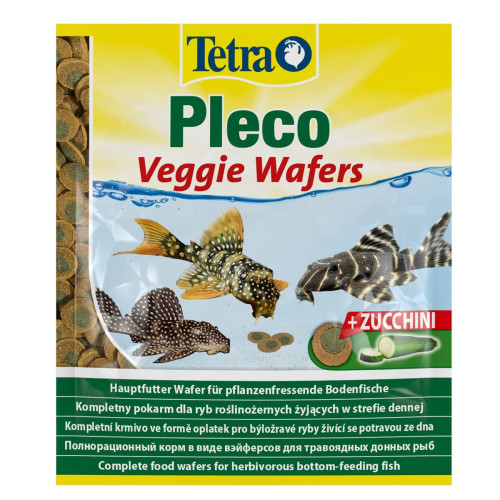 Tetra Pleco Veggie Wafers 15g - Idealny dla glonojadów