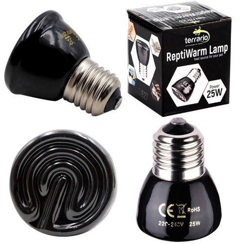 Terrario ReptiWarm 25W - mini emiter ciepła | Idealny do małych terrariów