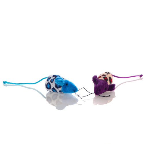 HappyPet Velour Mice - myszka dla kota | Miękka, trwała — stymuluje instynkt łowiecki