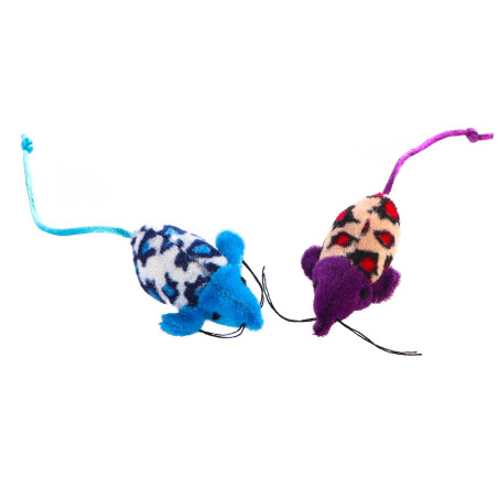 HappyPet Velour Mice - myszka dla kota | Miękka, trwała — stymuluje instynkt łowiecki