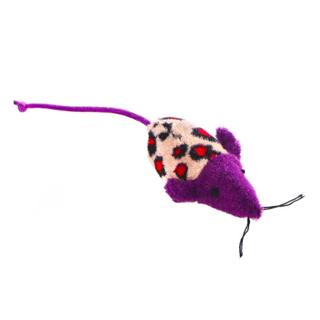 HappyPet Velour Mice - myszka dla kota | Miękka, trwała — stymuluje instynkt łowiecki