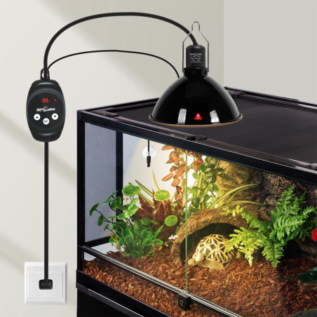 Repti-Zoo Big Lamp with Thermostat - Precyzyjne ogrzewanie terrarium, szybka wysyłka