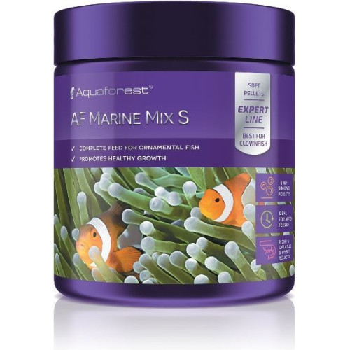 Aquaforest Marine Mix S 120g - Idealny pokarm dla ryb mięsożernych