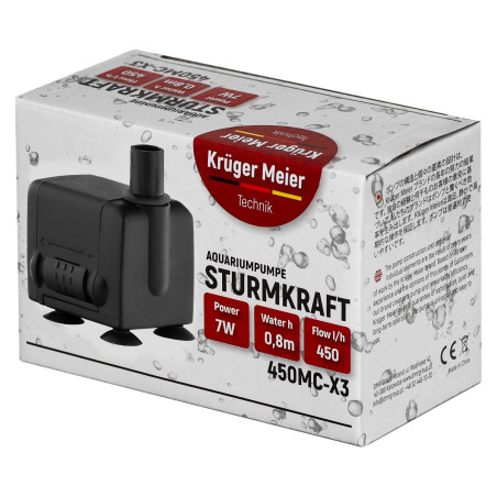 Kruger Meier Sturmkraft 450MC-X3 - pompa wody 450l/h | Idealna do oczka wodnego