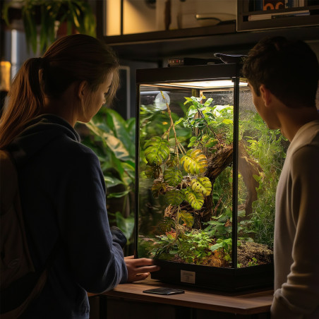 Terrario Sztuczna Roślina Monstera Wisząca 70 cm - Idealna dekoracja do terrarium