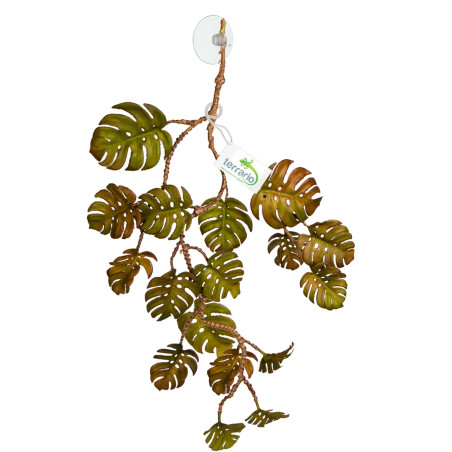 Terrario Sztuczna Roślina Monstera Wisząca 70 cm - Idealna dekoracja do terrarium