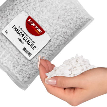 Żwirek akwarystyczny Kruger Meier Thasos Glacier 4–8 mm, 2 kg
