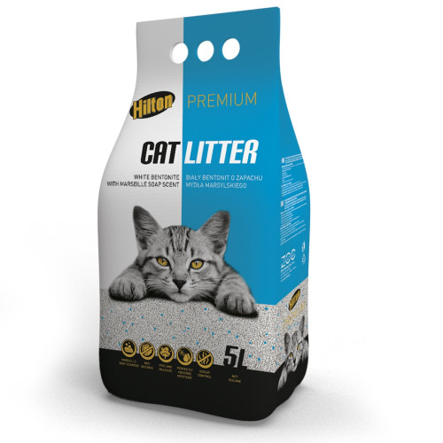 Hilton Cat Litter White Soap 5l - Neutralizuje zapachy, szybka wysyłka