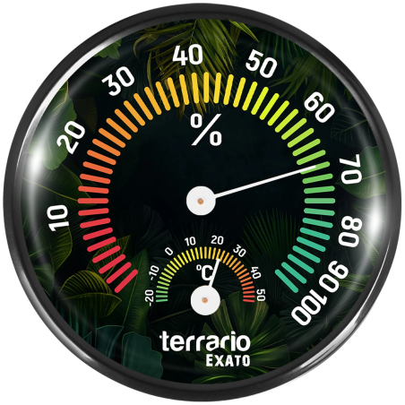 Terrario Exato 2w1 termometr z higrometrem | Precyzyjny pomiar dla terrarium