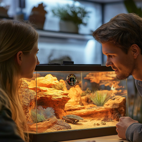 Terrario Exato 2w1 termometr z higrometrem | Precyzyjny pomiar dla terrarium