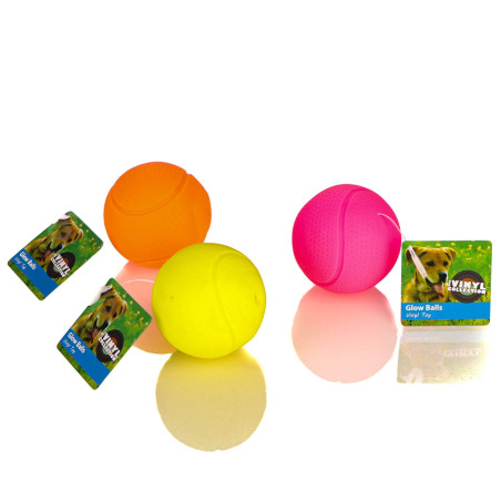 HappyPet Glow Balls - piszcząca piłka | Świecąca zabawka idealna na wieczorne aporty
