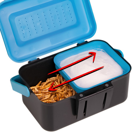 Terrario Live Food Box - Higieniczne przechowywanie żywej karmy dla gadów