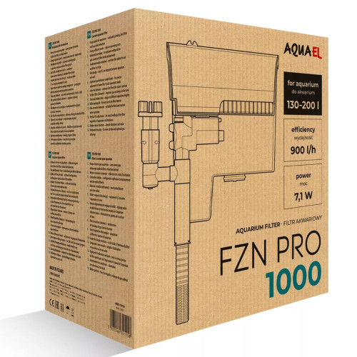 Aquael Versamax 1000 PRO filtr kaskadowy - Krystaliczna woda