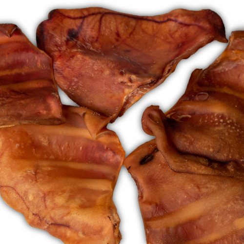 Dogario Bonni Pig's Ear L x10 - naturalny gryzak dla dużych psów, długotrwała zabawa