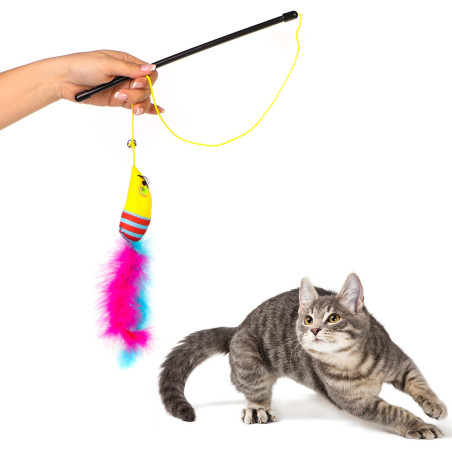 HappyPet Carnival Mouse Toy - Aktywna zabawa i stymulacja łowiecka dla kota