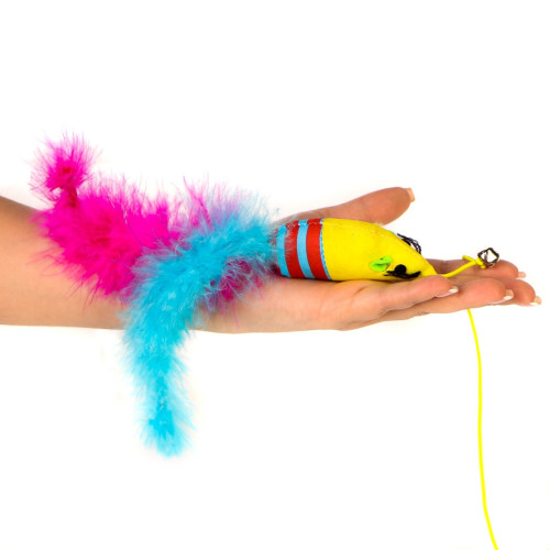 HappyPet Carnival Mouse Toy - Aktywna zabawa i stymulacja łowiecka dla kota