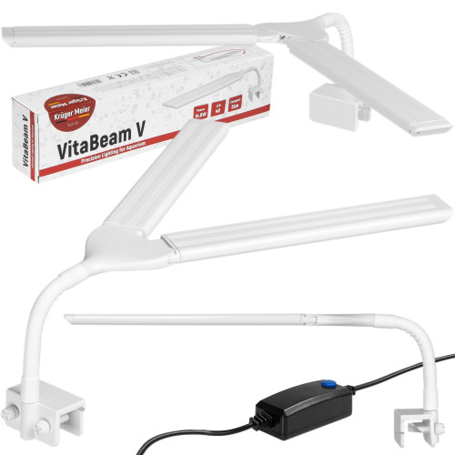 Kruger Meier VitaBeam V - lampa LED 14W do akwarium 30l - 80l | Wspiera wzrost roślin, energooszczędna