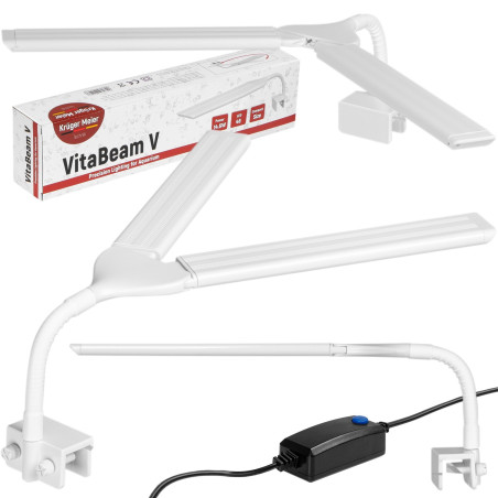 Kruger Meier VitaBeam V - lampa LED 14W do akwarium 30l - 80l | Wspiera wzrost roślin, energooszczędna
