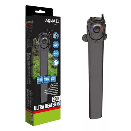 Aquael Ultra Heater D&N 200W - grzałka do akwarium | Szybkie nagrzewanie i niezawodna praca