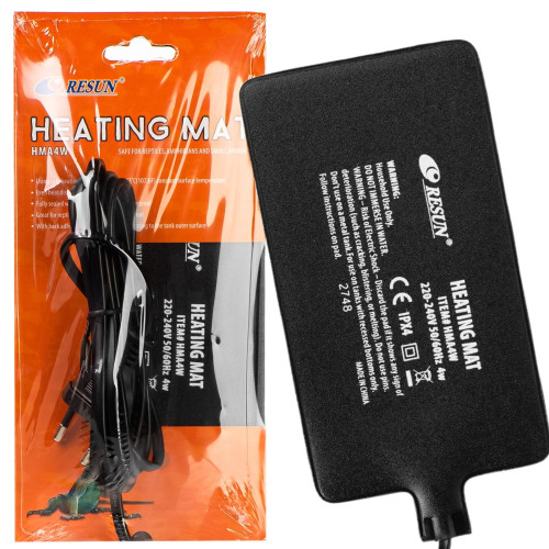 Resun Heating Mat 4W PVC 10x17cm - Idealna do terrarium