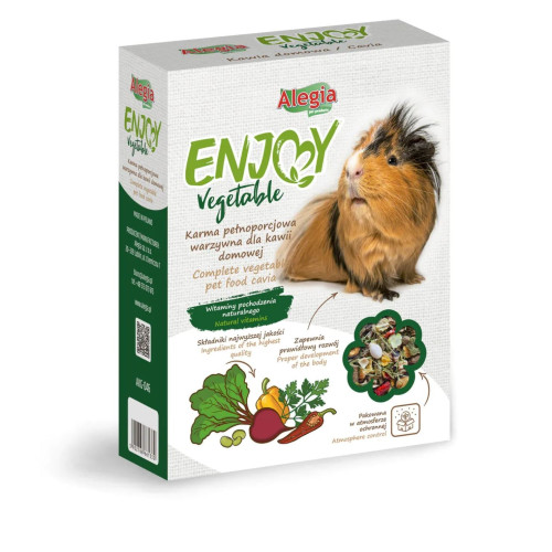 Alegia Enjoy vegetable dla świnki morskiej 600g - Zdrowa dieta z naturalnymi warzywami