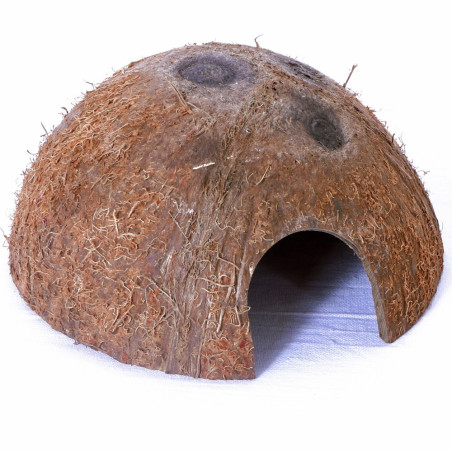 Kryjówka do terrarium Terrario CocoCave L naturalna połówka kokosa