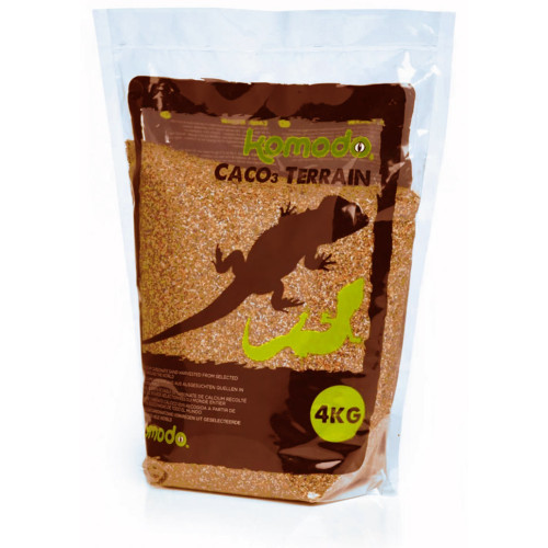 Komodo CaCo3 Sand Terracota - Jadalny piasek dla gadów, bezpieczne podłoże do terrarium