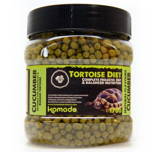 Komodo Tortoise Diet Cucumber 170g - pokarm dla żółwi | Wspiera zdrowy wzrost i apetyt