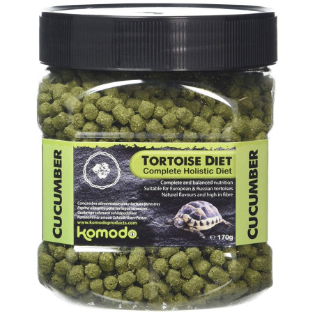 Komodo Tortoise Diet Cucumber 170g - pokarm dla żółwi | Wspiera zdrowy wzrost i apetyt