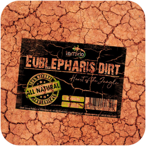 Terrario Eublepharis Dirt 1 kg - podłoże dla gekona lamparciego | Naturalne, higieniczne