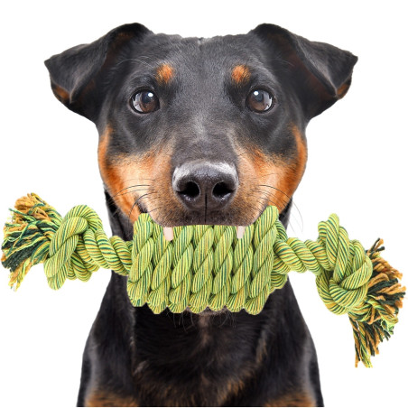 HappyPet Kingsize Coil Tugger - aport z bawełnianego sznurka | Wytrzymały, idealny dla dużych psów