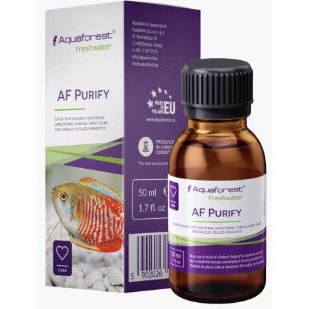 Aquaforest Purify 50ml (na bakterie, grzyby) - Szybka eliminacja infekcji w akwarium