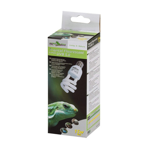 Repti-Zoo Tropical Lamp 5.0 UVB 15W - Żarówka e27 | Idealna dla gadów