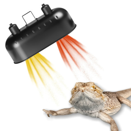 Resun Reptile Black Lamp BIG DUO - Mocne ogrzewanie terrarium, idealna dla gadów