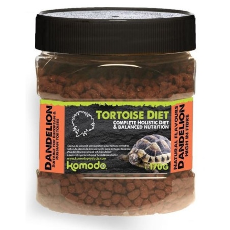 Komodo Tortoise Diet Dandelion 170g - Naturalna dieta dla zdrowych żółwi