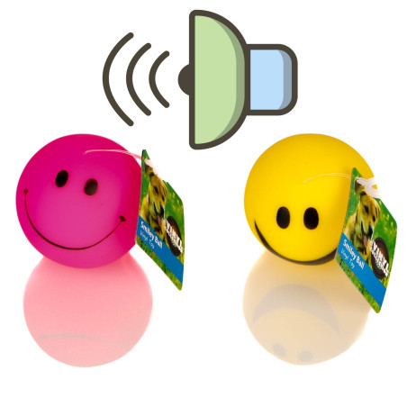 Piłka dla psa HappyPet Smiley Ball uśmiechnięta