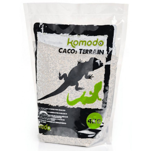 Komodo CaCo3 Sand White - Bezpieczne jadalne podłoże do terrarium dla gadów