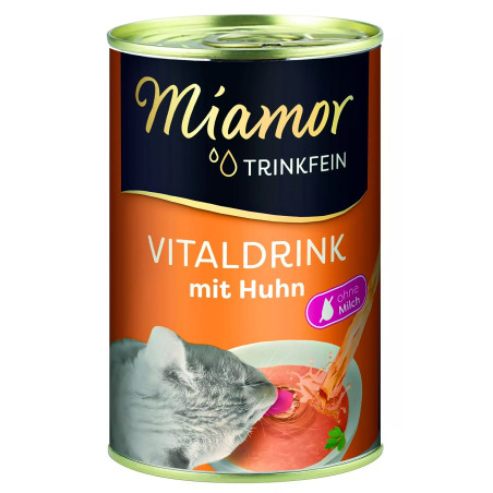 Miamor Vitaldrink mit Huhn - kurczakowa zupka dla kotów 135ml | Smakowity napój odżywczy
