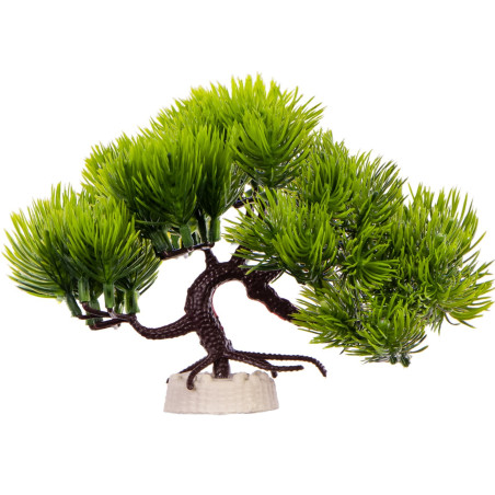 Kruger Meier Plant Pine Bonsai roślinka sztuczna - idealna do akwarium słodkowodnego