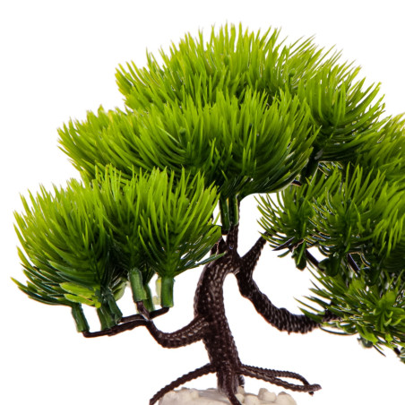 Kruger Meier Plant Pine Bonsai roślinka sztuczna - idealna do akwarium słodkowodnego