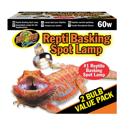 Zoomed Repti Basking Spot Lamp 60W - żarówka grzewcza punktowa 2 sztuki - Idealne do terrarium