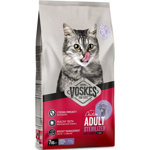 Voskes Adlut Sterilized Chicken 7kg - kontrola wagi po sterylizacji